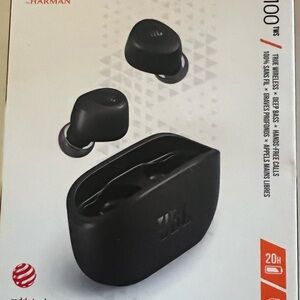 JBL TUNE 100 TWS Wireless Earbuds Black